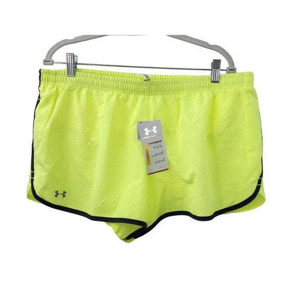 NWT New Under Armour SEE ME GO 3" Under Armour Shorts Size XL Green‎ Neon - Picture 1 of 9
